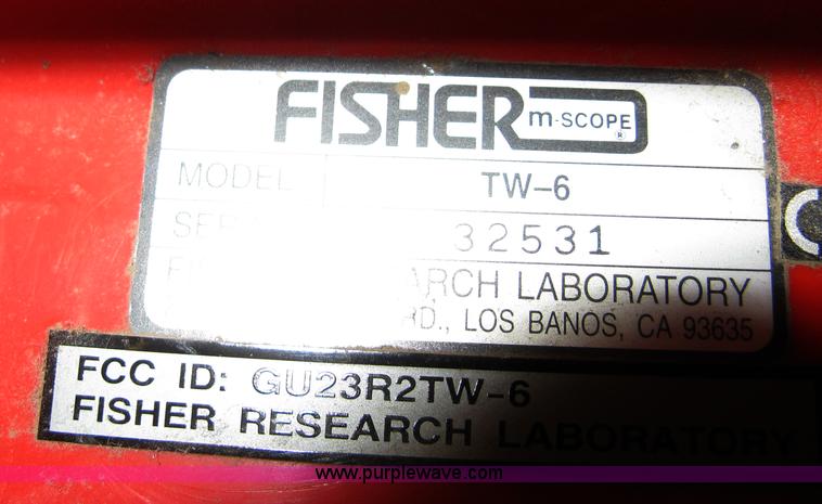 image for item B9653 Fisher m-scope TW-6 pipe and cable locator