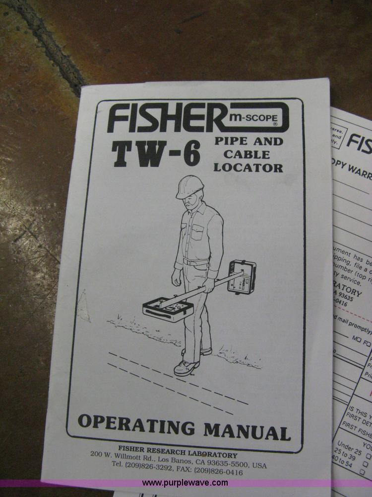 image for item B9653 Fisher m-scope TW-6 pipe and cable locator