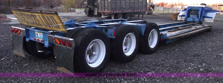 image for item C5793 1977 Talbert 35 ton triple axle lowboy trailer