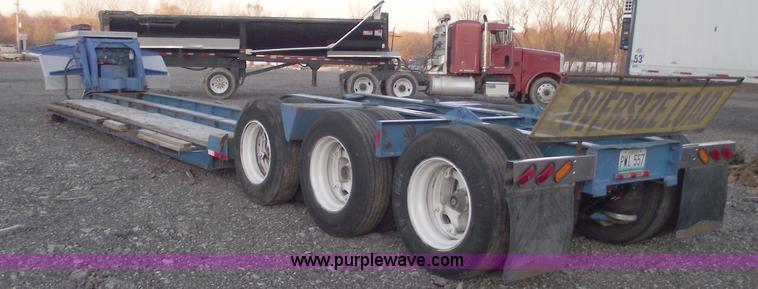 image for item C5793 1977 Talbert 35 ton triple axle lowboy trailer