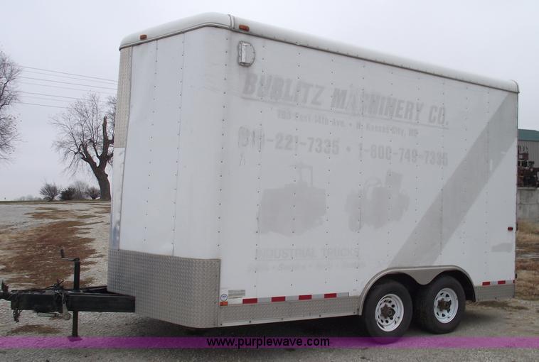 image for item C5822 2005 Interstate 16' enclosed trailer