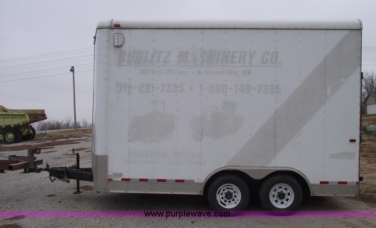 image for item C5822 2005 Interstate 16' enclosed trailer
