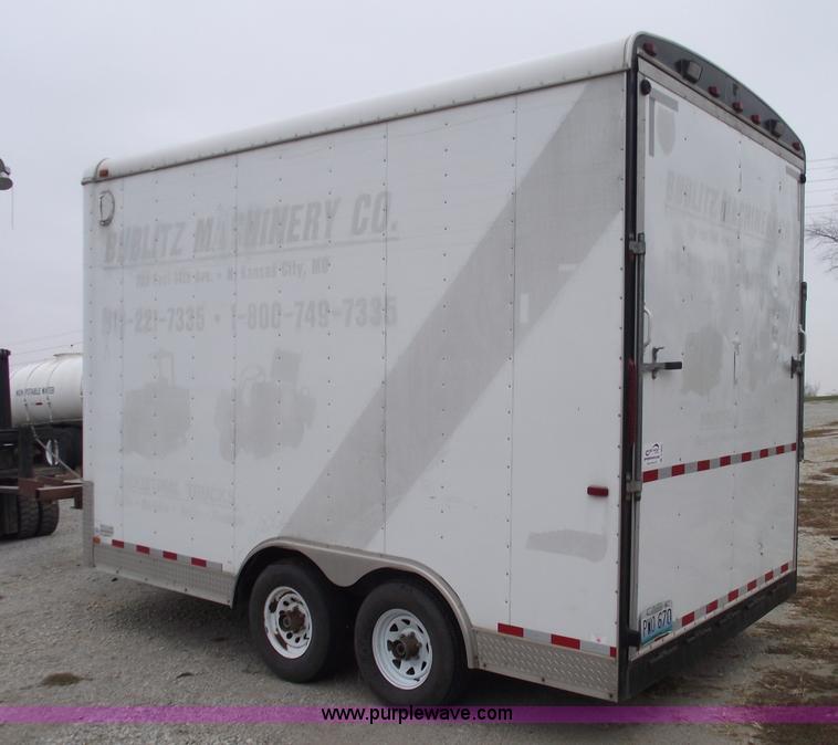 image for item C5822 2005 Interstate 16' enclosed trailer