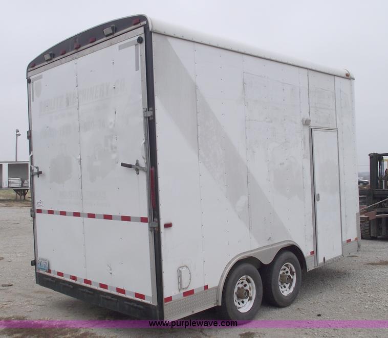 image for item C5822 2005 Interstate 16' enclosed trailer