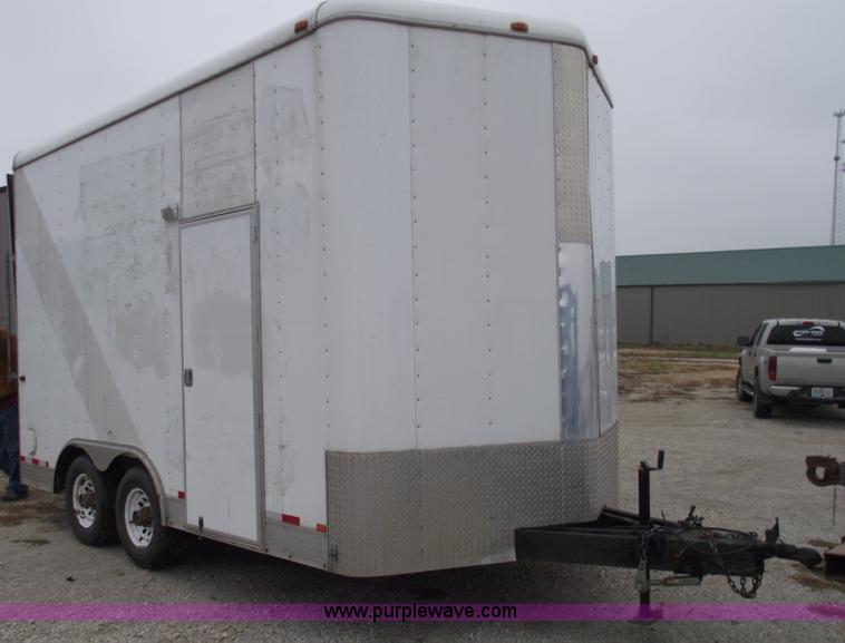 image for item C5822 2005 Interstate 16' enclosed trailer