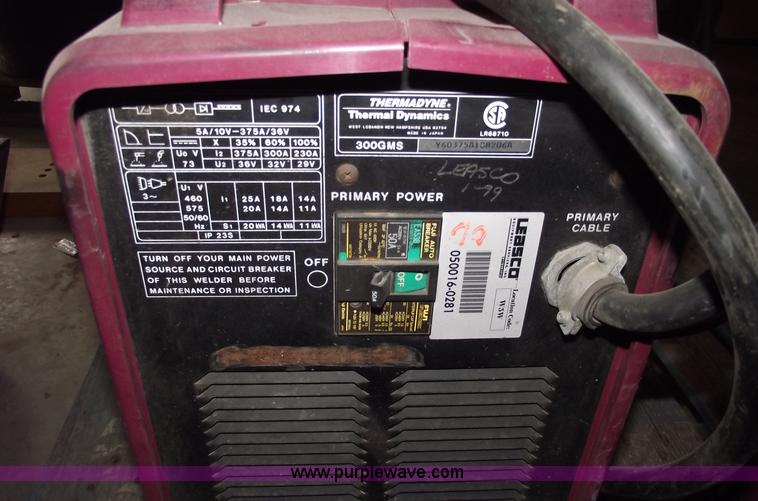 image for item C5828 Thermal Dynamics 300 GMS inverter/arc welder