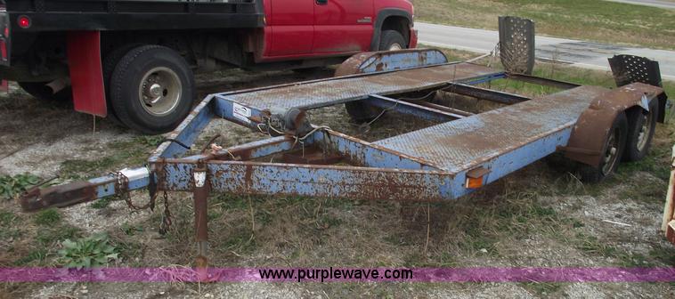 image for item C5919 2002 shop built 15' flatbed trailer