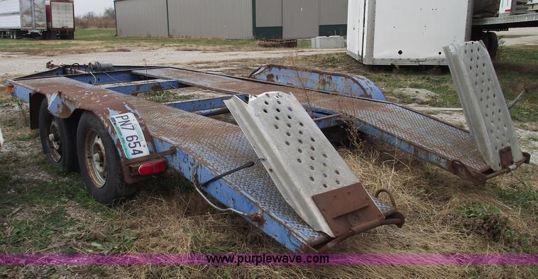 image for item C5919 2002 shop built 15' flatbed trailer