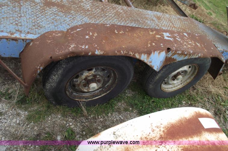 image for item C5919 2002 shop built 15' flatbed trailer