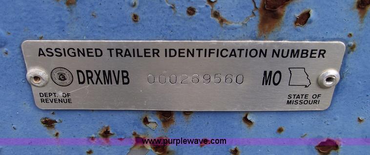 image for item C5919 2002 shop built 15' flatbed trailer