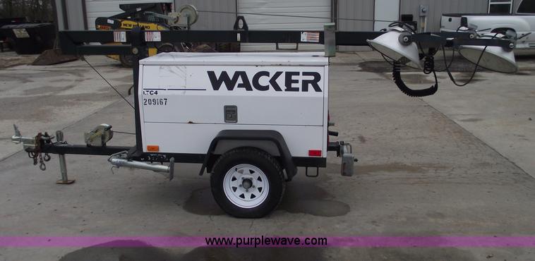 image for item C5939 2004 Wacker LTC4L towable light tower/generator