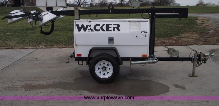 image for item C5939 2004 Wacker LTC4L towable light tower/generator