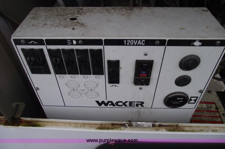 image for item C5939 2004 Wacker LTC4L towable light tower/generator