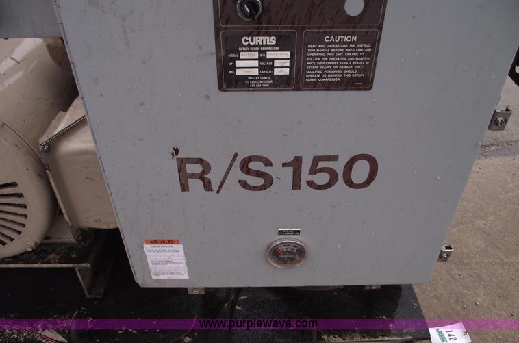 image for item C5951 1999 Curtis R/S 150 air compressor