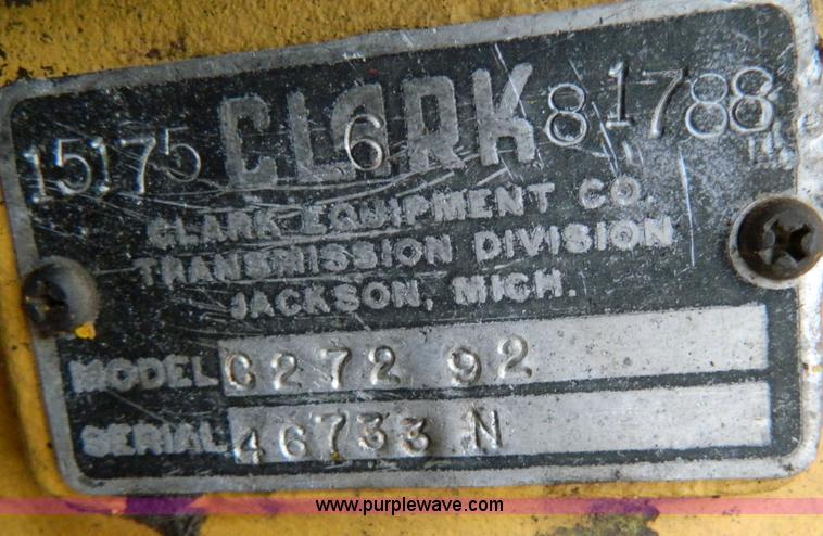 image for item D8650 Clark Michigan 55B wheel loader