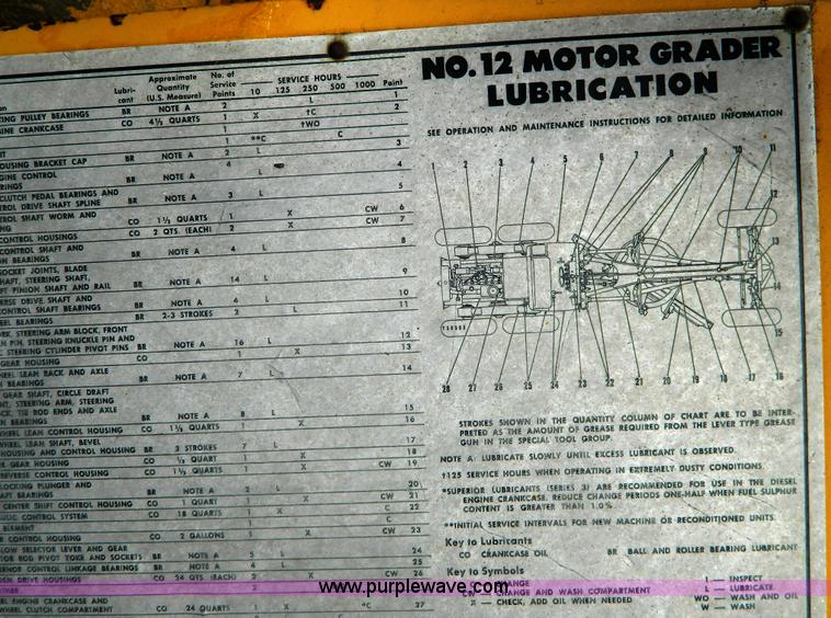 image for item D8666 1964 Caterpillar 12E motor grader