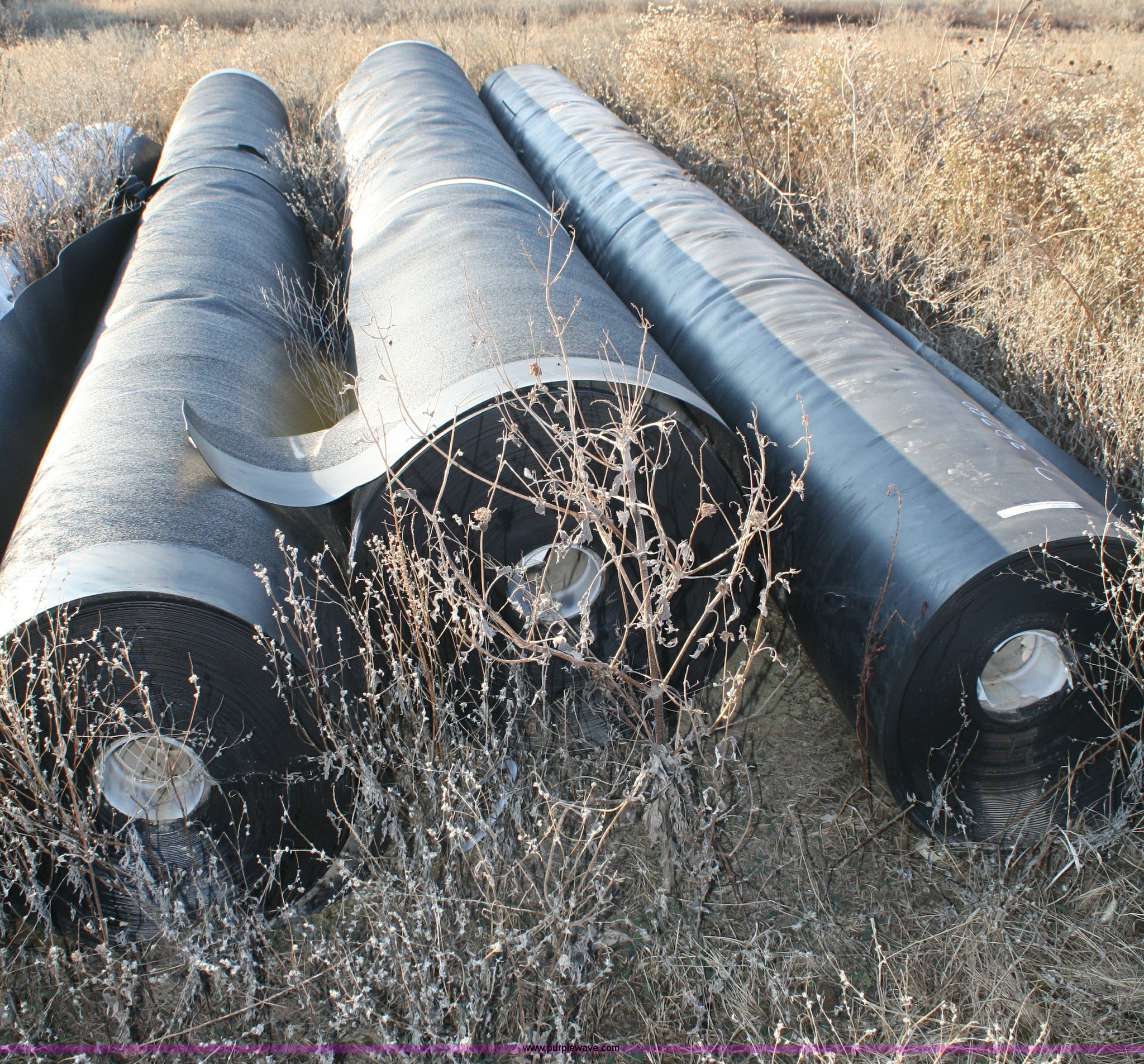 (3) partial rolls of landfill liner in Lansing, KS Item B9491 sold