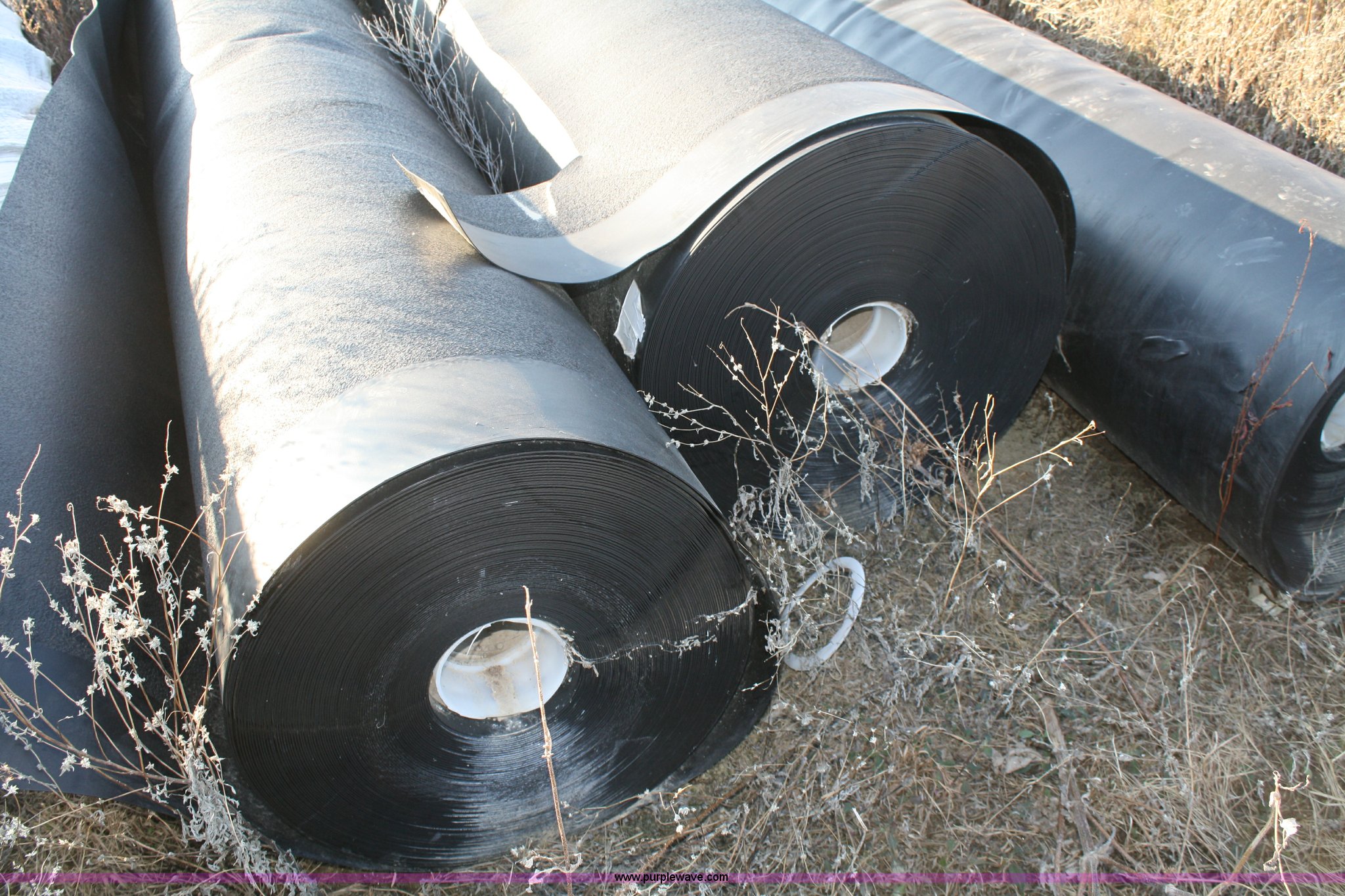 (3) partial rolls of landfill liner in Lansing, KS Item B9491 sold