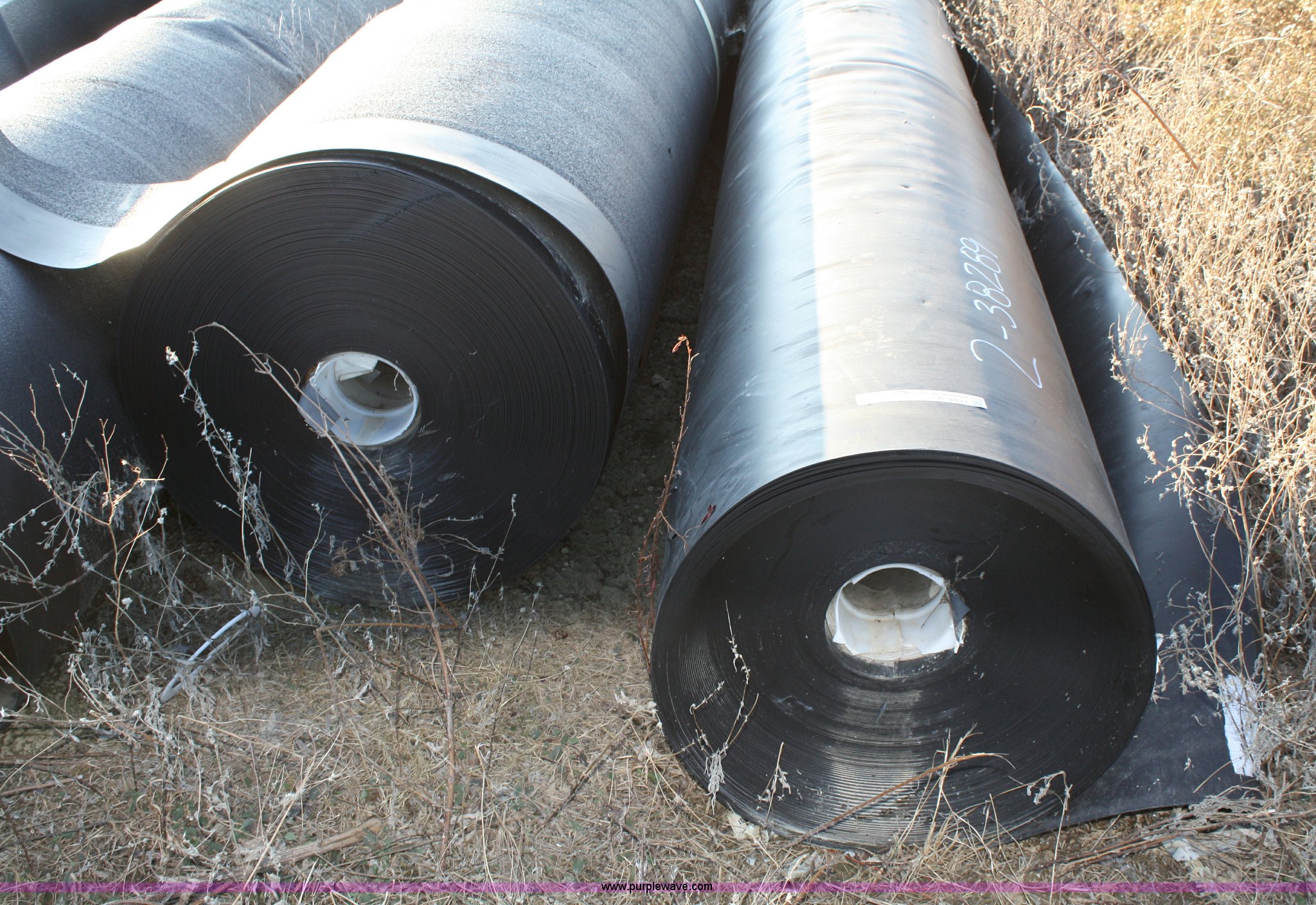 (3) partial rolls of landfill liner in Lansing, KS Item B9491 sold