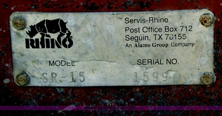 image for item A1719 Rhino SR15 bat wing mower