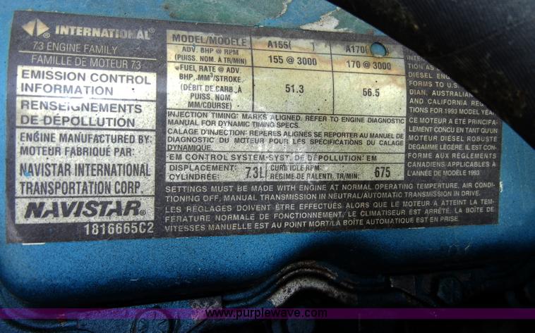 image for item A3360 1994 International 3700 school bus