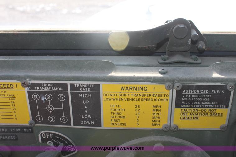 image for item B8725 1974 Kaiser Military truck