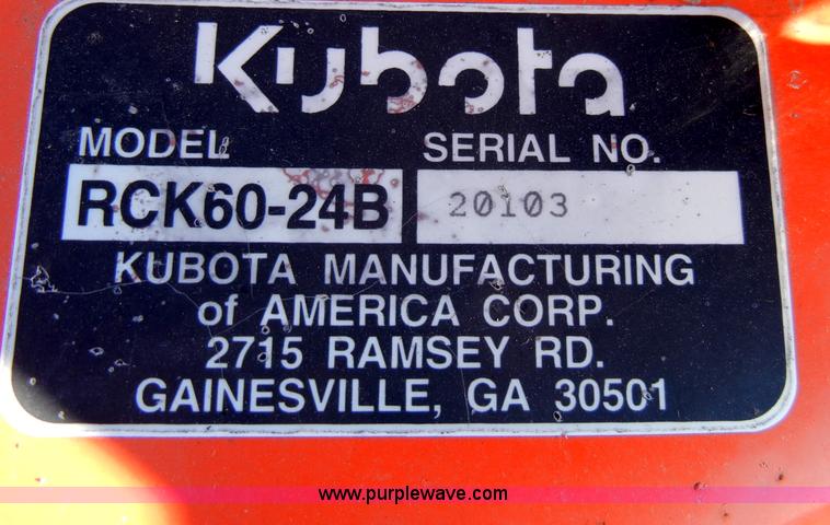 image for item H9172 Kubota B2400 tractor with mower