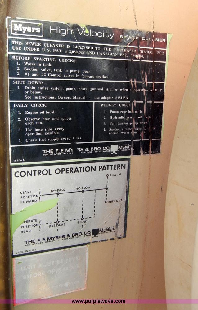 image for item H9199 1963 Myer sewer jetter