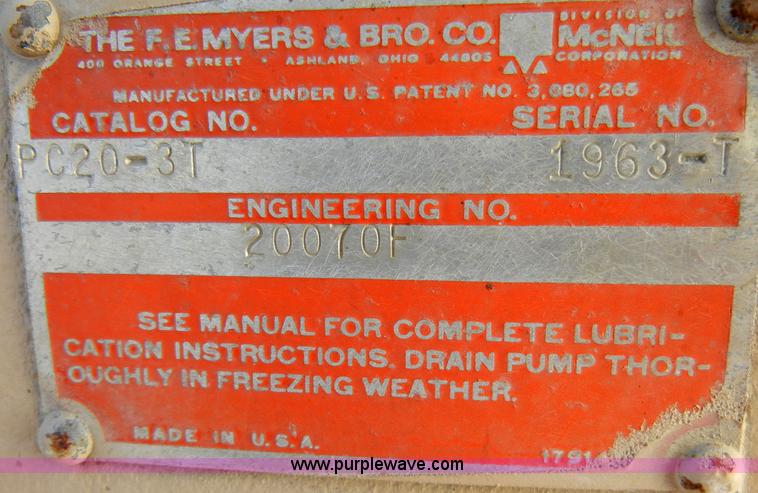 image for item H9199 1963 Myer sewer jetter