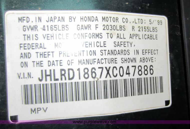 image for item A5655 1999 Honda CR-V EX SUV