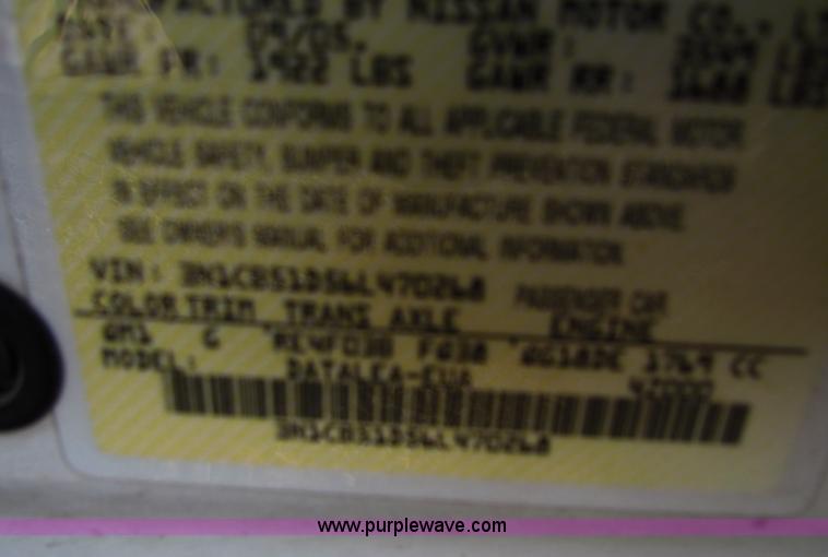 image for item B7049 2006 Nissan Sentra 1.8S Special Edition