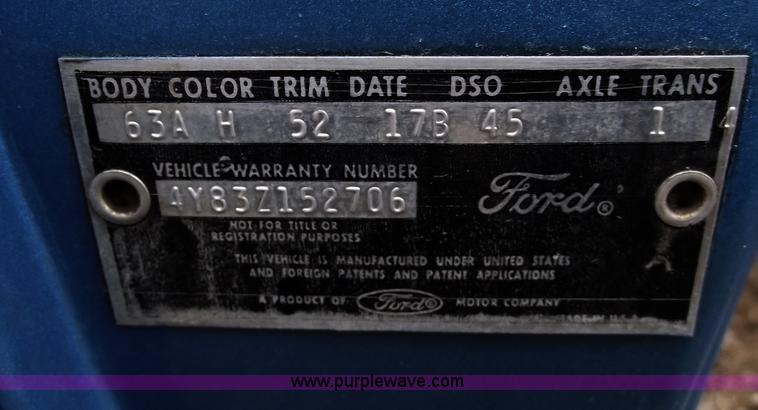 image for item C5892 1964 Ford Thunder Bird