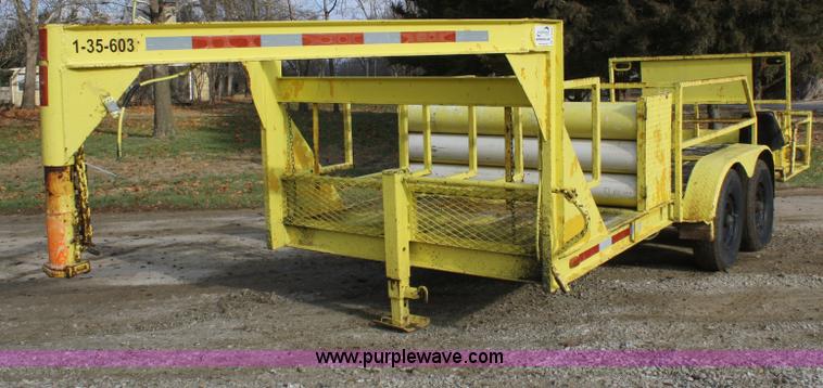 image for item A6606 1993 tandem axle gooseneck trailer