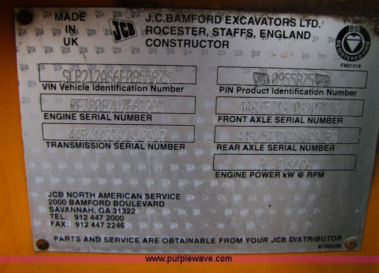 image for item B2159 2006 JCB 212S Series III backhoe