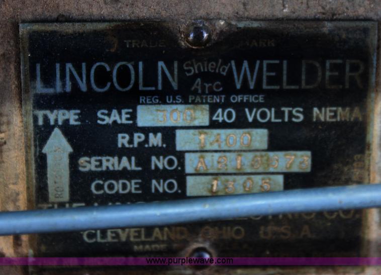 image for item B8750 Lincoln SAE 300 DC welder