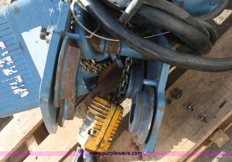 image for item H9506 DEMAG 2,000 lb hoist with trolley