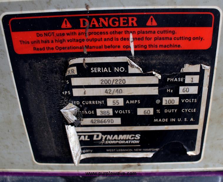 image for item H9509 Thermal Arc PAK 5XR plasma cutter