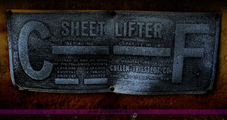 image for item H9512 CF sheet lifter