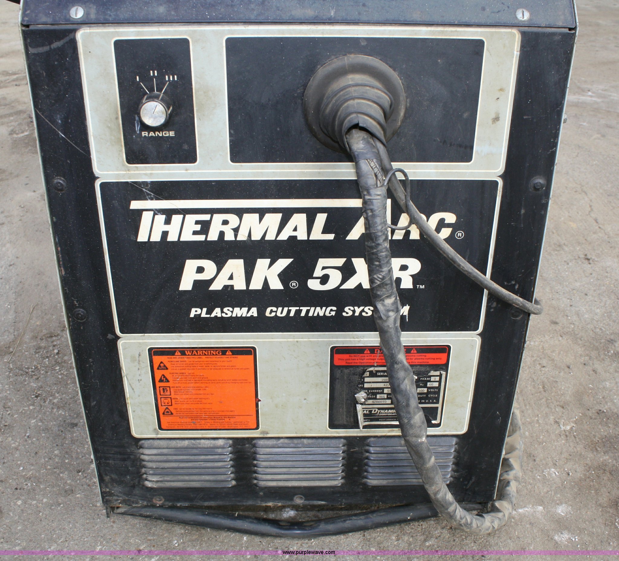 Thermal Arc Pak 5xr Plasma Cutter In Lawrence Ks Item H9509 Sold Purple Wave