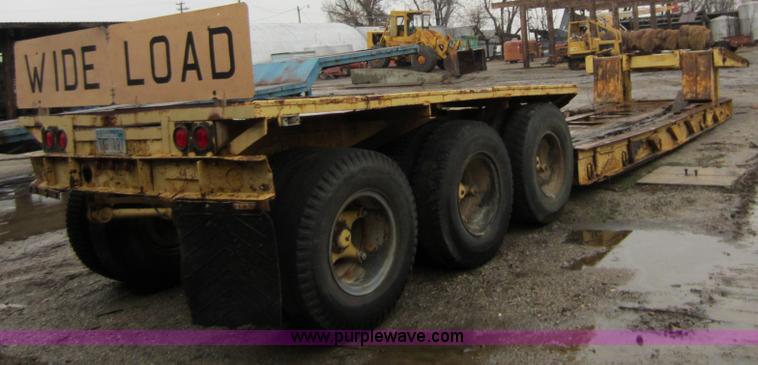 image for item A5660 1980 Shopbuilt 50 ton drop down trailer