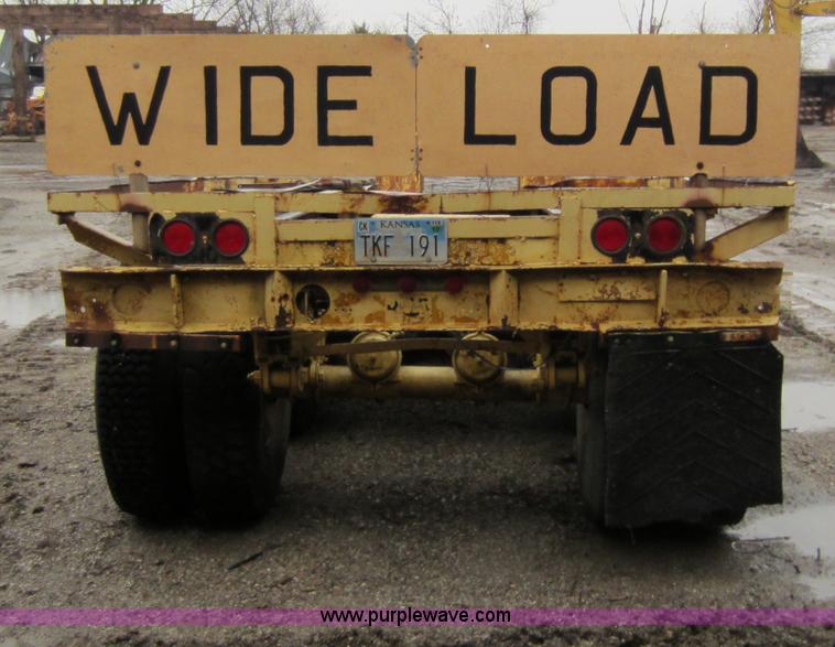 image for item A5660 1980 Shopbuilt 50 ton drop down trailer