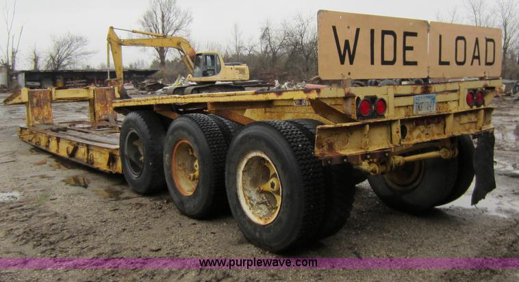 image for item A5660 1980 Shopbuilt 50 ton drop down trailer