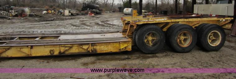 image for item A5660 1980 Shopbuilt 50 ton drop down trailer
