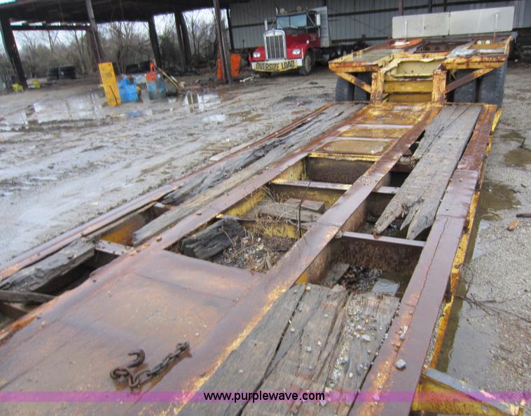 image for item A5660 1980 Shopbuilt 50 ton drop down trailer