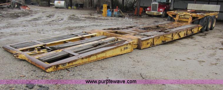 image for item A5660 1980 Shopbuilt 50 ton drop down trailer