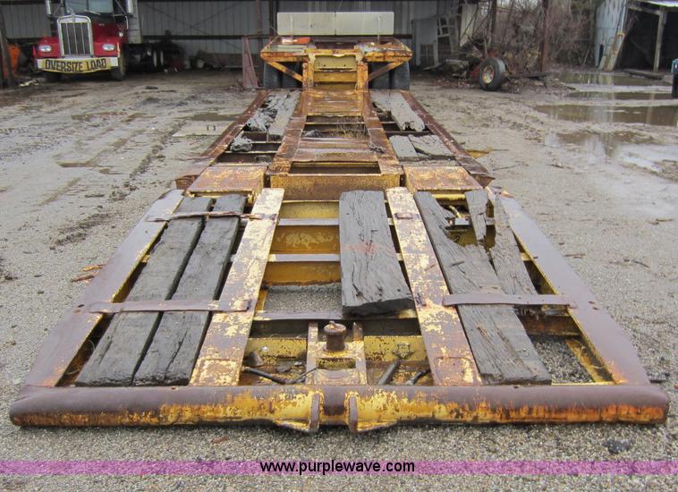 image for item A5660 1980 Shopbuilt 50 ton drop down trailer