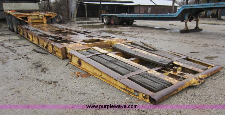 image for item A5660 1980 Shopbuilt 50 ton drop down trailer
