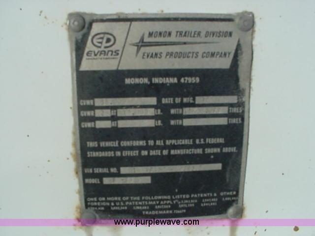 image for item A1802 1982 Monon 45' semi trailer