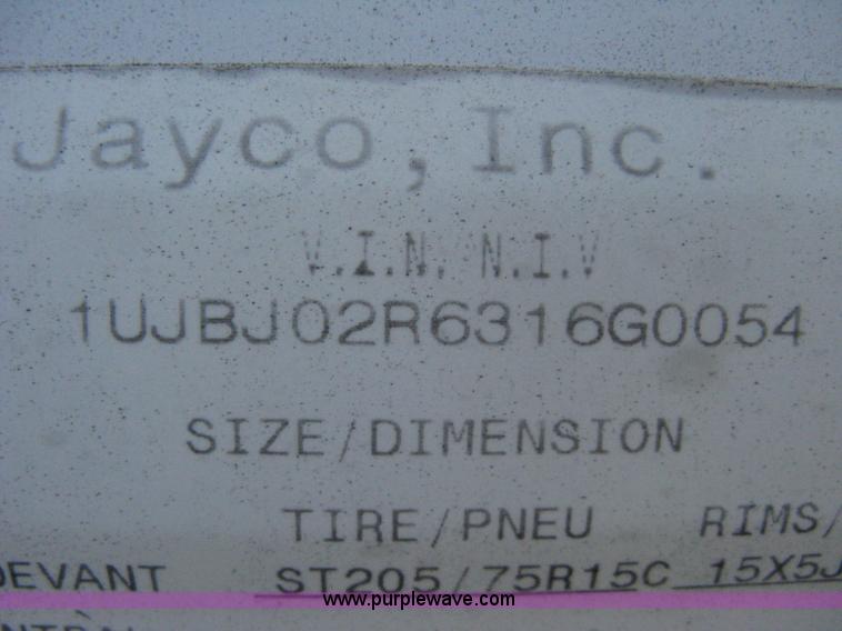 image for item A6024 2003 Jayco Qwest 324G camper trailer