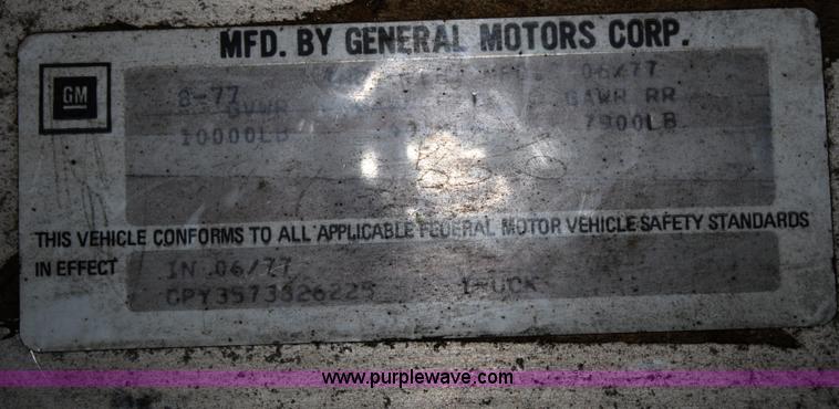 image for item A6623 1977 Chevrolet 30 step van